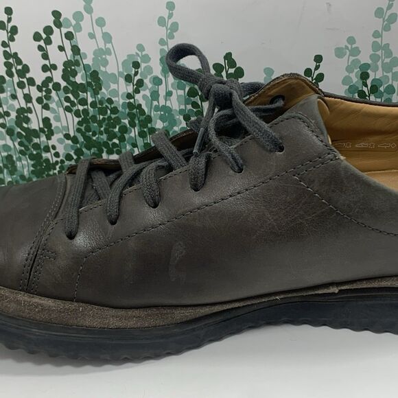 Mephisto Men\'s Gray Leather Casual Lace-Up Sneakers main image 5